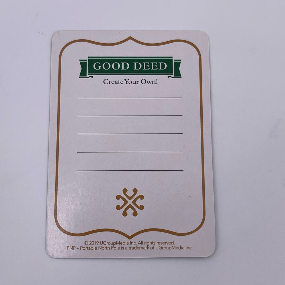 Good Deed Cards for Adults Portable North Pole Gift Dinner Travel Full Deck - Picture 4 of 8